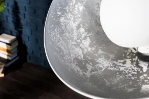 Stojací lampa BRUSEL Dekorhome Čierna / zlatá