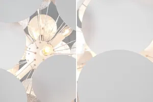 Závesná lampa MALABO Dekorhome Zlatá