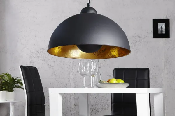 LuxD 17825 Lampa Atelier čierno-strieborná závesné svietidlo