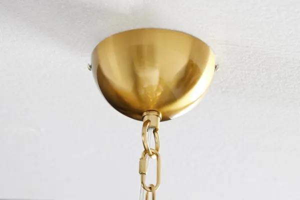 Závesná lampa MALABO Dekorhome Zlatá