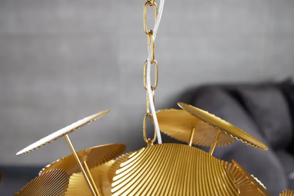 Závesná lampa MALABO Dekorhome Zlatá