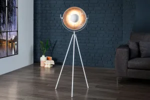 Stojací lampa BRUSEL Dekorhome Čierna / zlatá