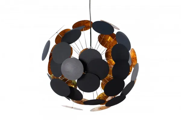 Závesná lampa MALABO Dekorhome Zlatá