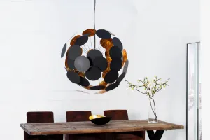 Závesná lampa MALABO Dekorhome Zlatá