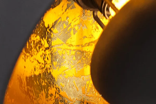 LuxD 17525 Dizajnová závesná lampa STAGE 3 čierna/zlatá závesné svietidlo