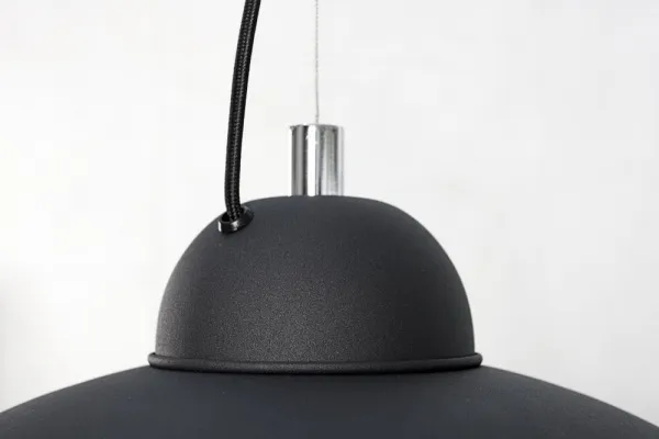 LuxD 17825 Lampa Atelier čierno-strieborná závesné svietidlo