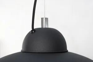 LuxD 17825 Lampa Atelier čierno-strieborná závesné svietidlo
