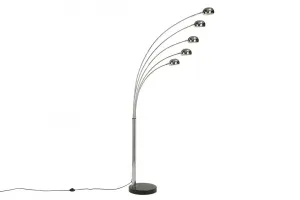 Stojací lampa QUITO Dekorhome Chróm