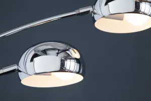 Stojací lampa QUITO Dekorhome Chróm