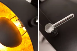 LuxD 16802 Nástenná lampa STAGE čierno zlatá