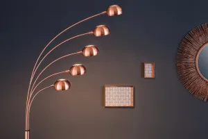 Stojací lampa QUITO Dekorhome Chróm