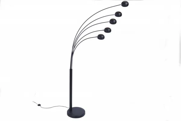 Stojací lampa QUITO Dekorhome Chróm