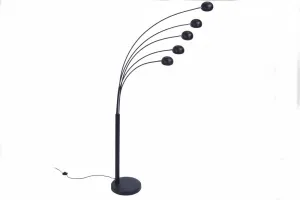 Stojací lampa QUITO Dekorhome Chróm