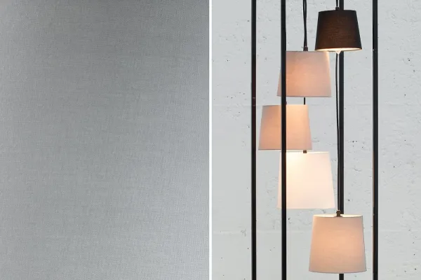 LuxD 20281 Dizajnová stojanová lampa Shadow II čierno-sivá Stojanové svietidlo