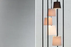 LuxD 20281 Dizajnová stojanová lampa Shadow II čierno-sivá Stojanové svietidlo