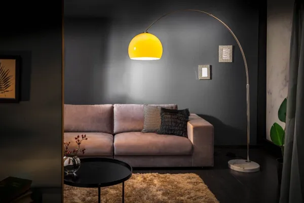Stojaca lampa BANGUI 175 - 205 cm Dekorhome Biela