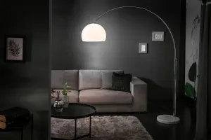 Stojaca lampa BANGUI 175 - 205 cm Dekorhome Biela