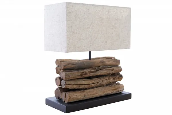 Stolová lampa BAMAKO Dekorhome Hnedá