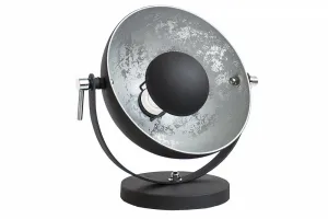 Stolová lampa BRUSEL Dekorhome Strieborná / čierna
