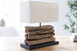 Stolová lampa BAMAKO Dekorhome Hnedá