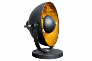 Stolová lampa BRUSEL Dekorhome Strieborná / čierna