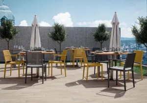 Jedálenská stolička GRID ARMCHAIR Rojaplast Antracit