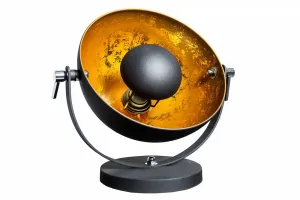 Stolová lampa BRUSEL Dekorhome Strieborná / čierna