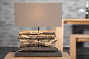 Stolová lampa BAMAKO Dekorhome Hnedá