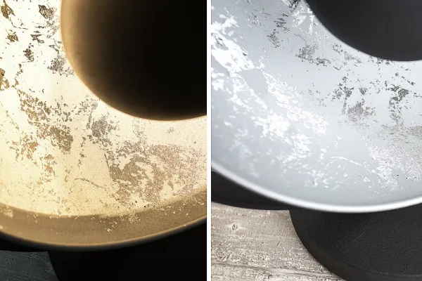 Stolová lampa BRUSEL Dekorhome Strieborná / čierna