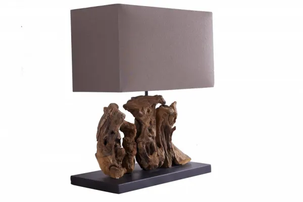 LuxD 17115 Stolná lampa z naplaveného dreva NATURE