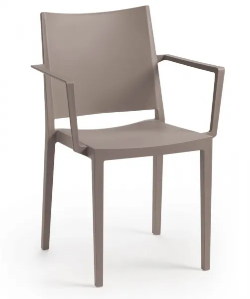 ArtRoja Záhradná stolička MOSK ARMCHAIR Farba: Sivá