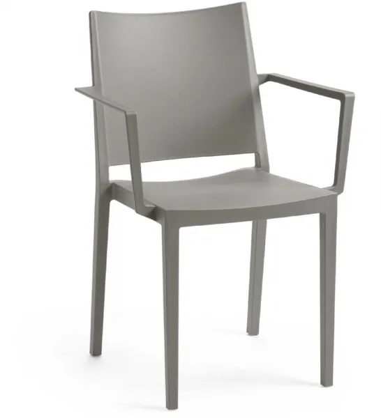ArtRoja Záhradná stolička MOSK ARMCHAIR Farba: Sivá