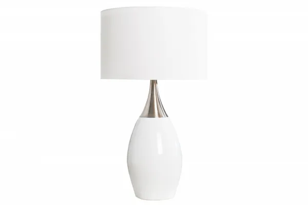 LuxD 18131 Stolná lampa Aaria 60 cm biela