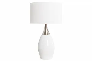 LuxD 18131 Stolná lampa Aaria 60 cm biela