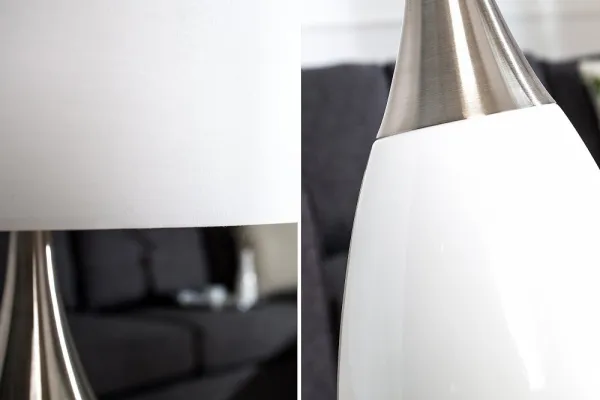 LuxD 18131 Stolná lampa Aaria 60 cm biela