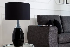 LuxD 18131 Stolná lampa Aaria 60 cm biela