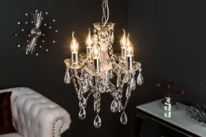 Závesná lampa SEATTLE luster Dekorhome Zlatá