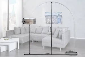 Stojací lampa JEREVAN Dekorhome Biela