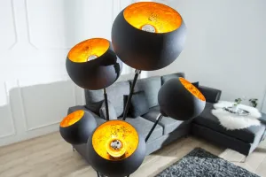 LuxD 18117 Stojanová lampa 5 Sigma 170cm zlatá Stojanové svietidlo