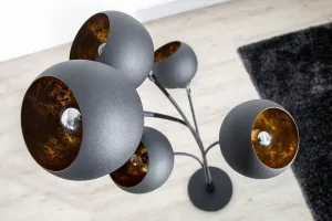 LuxD 18117 Stojanová lampa 5 Sigma 170cm zlatá Stojanové svietidlo