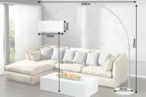 Stojací lampa JEREVAN Dekorhome Biela