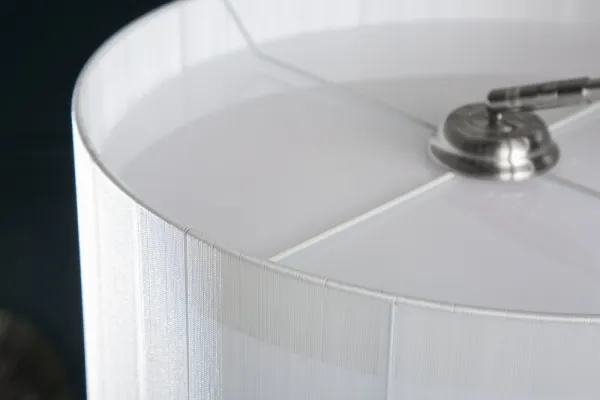 Stojací lampa JEREVAN Dekorhome Biela