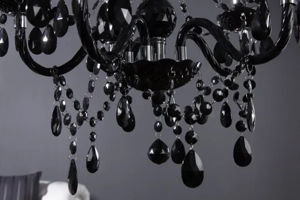 Závesná lampa SEATTLE luster Dekorhome Čierna