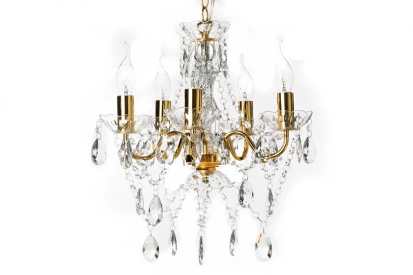 Závesná lampa SEATTLE luster Dekorhome Zlatá