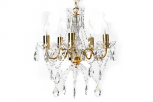 Závesná lampa SEATTLE luster Dekorhome Zlatá