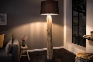 Stojacia lampa ROMA Dekorhome Čierna