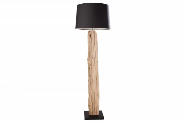 Stojacia lampa ROMA Dekorhome Čierna