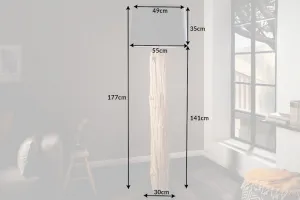 Stojacia lampa ROMA Dekorhome Čierna