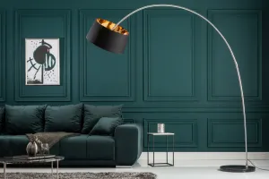 LuxD 17035 Stojanová lampa SHAPE čierno zlatá Stojanové svietidlo