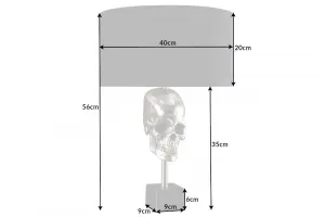 Stolová lampa SUVA Dekorhome Strieborná